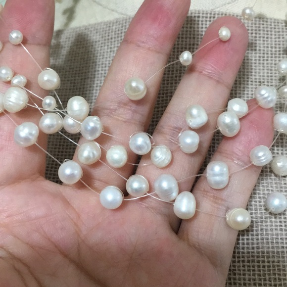 🖤5 strand💕pearls necklace - Picture 4 of 6